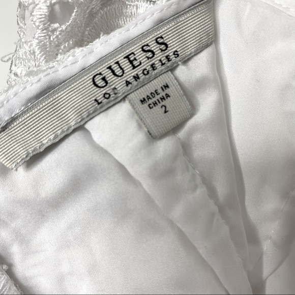 Guess “Collena” White Lace Asymmetric Pencil Skirt - Picture 7 of 8